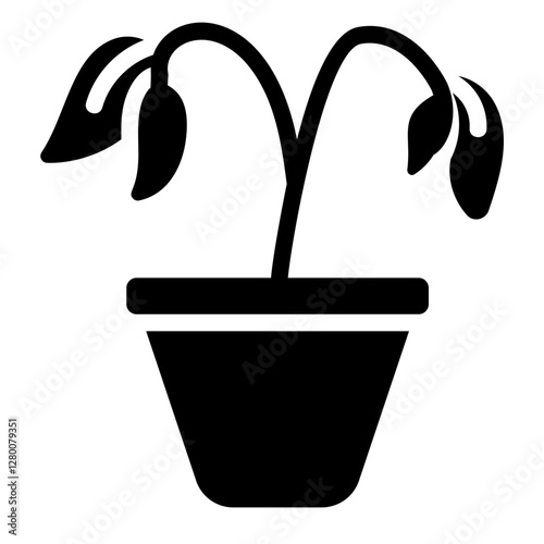Wilted plants Solid Icon