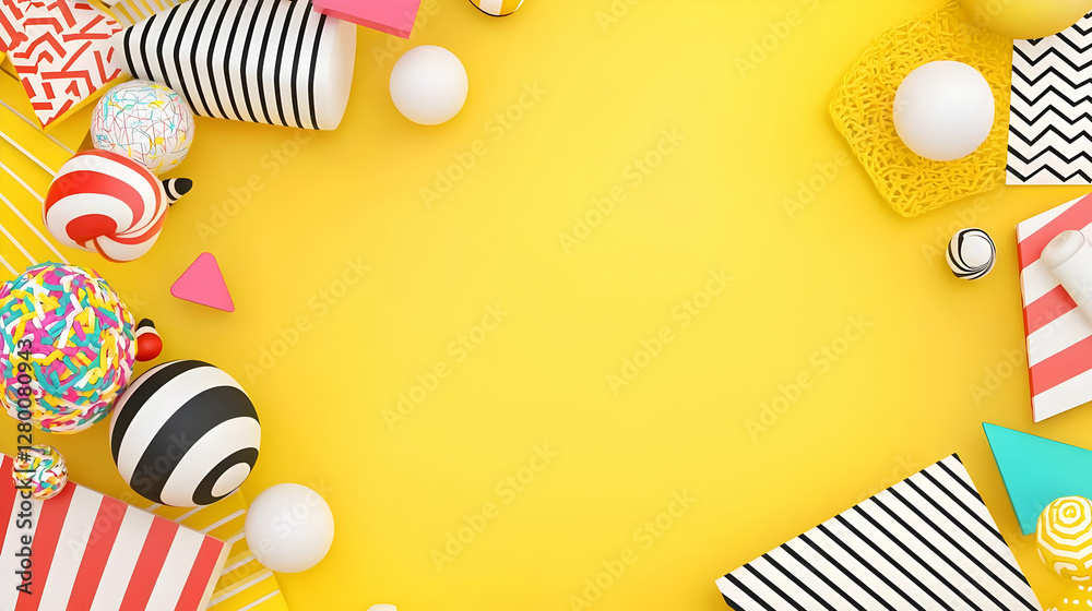 Obraz premium Vibrant Adobe Stock Banner, a colorful display featuring diverse digital assets, showcasing creativity and design potential in a dynamic layout