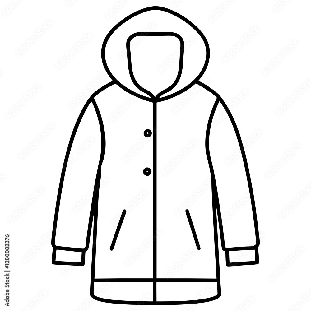 Parka Jacket Simple Vector Design Parka Jacket Simple Vector Design