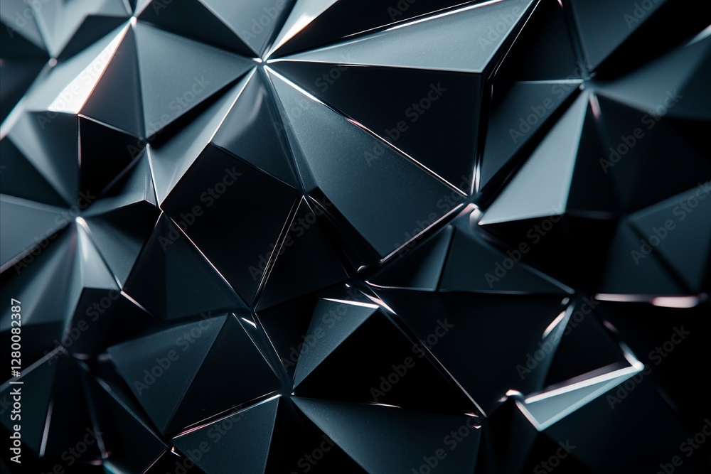Exploration of an abstract geometric background showcasing a 3D pattern with sharp shapes and a futuristic aesthetic suitable for digital design Exploration of an abstract geometric background showcasing a 3D pattern with sharp shapes and a futuristic aesthetic suitable for digital design