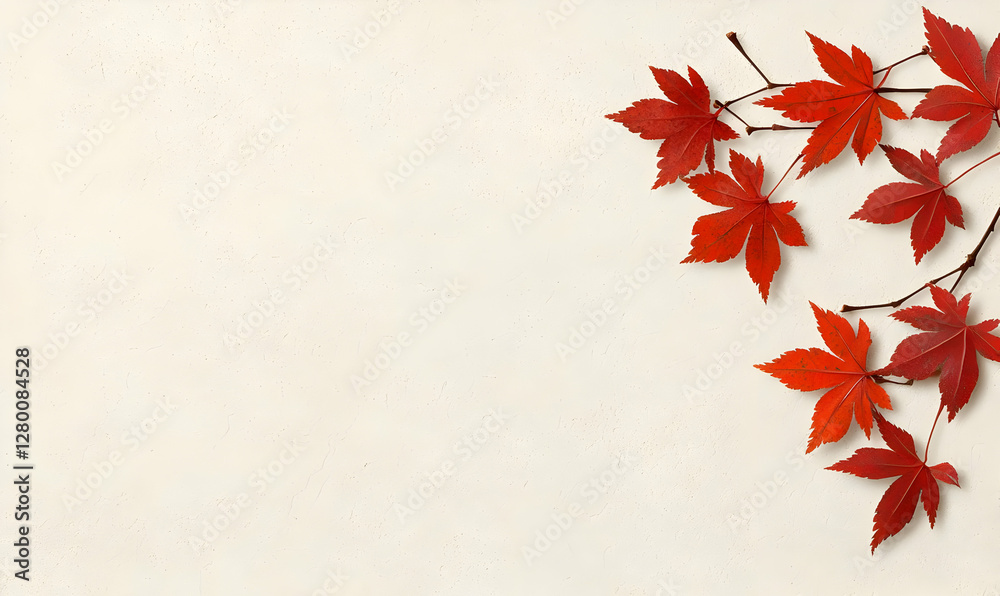 Autumn Serenity, A vibrant Japanese frame adorned with rich red leaves, capturing the essence of seasonal change and tranquil beauty. Autumn Serenity, A vibrant Japanese frame adorned with rich red leaves, capturing the essence of seasonal change and tranquil beauty.