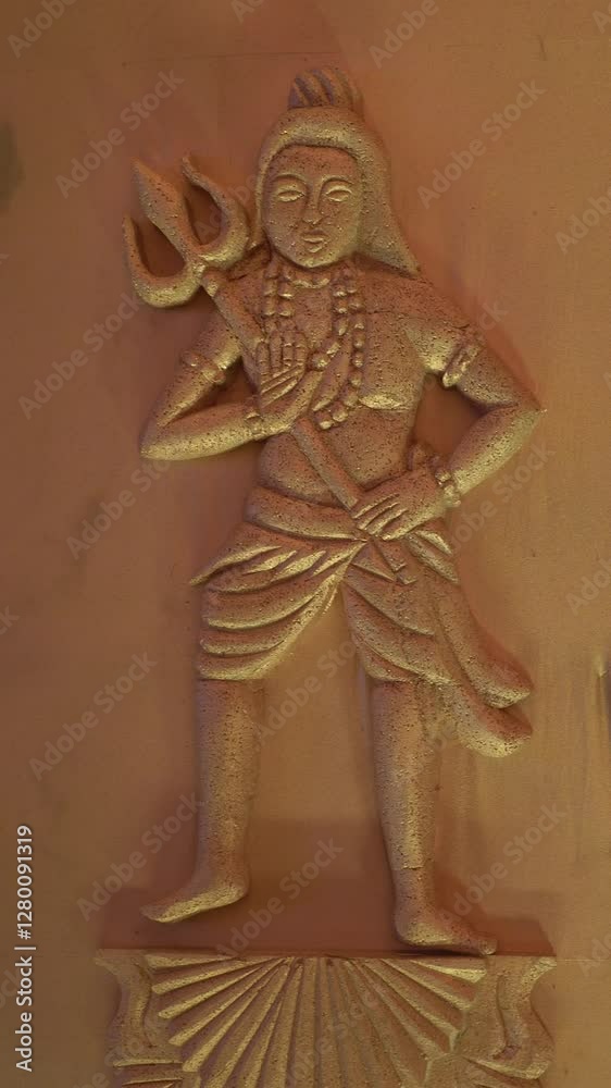wall carved ancient statue of indian god shiva wall carved ancient statue of indian god shiva