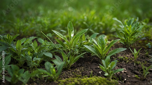 Beautiful and simple background of green
