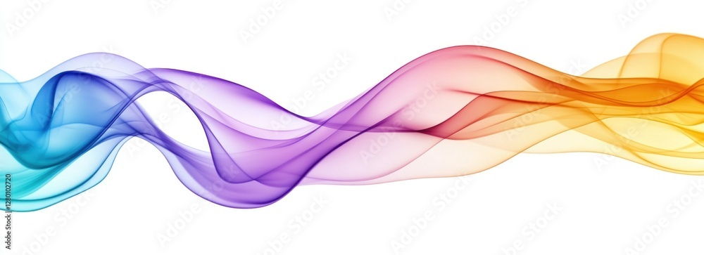 Abstract colorful wave flow design. Abstract colorful wave flow design.