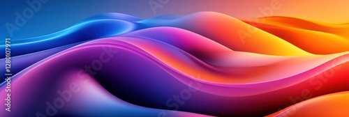 Abstract colorful wavy background.
