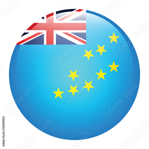 Free Download Tuvalu flag. Flag icon. Standard color. Circle icon flag. Computer illustration. Digital illustration. Vector illustration. - GFXLoad