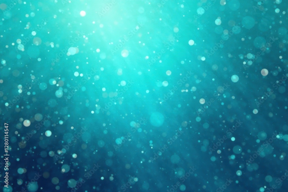 Obraz premium Abstract cyan aqua gradient, noisy grain texture Fine, digital noise effect , stock, cyan, element