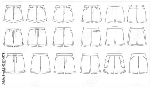 Skirt Collection Fashion Sketch