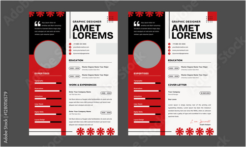 Resume CV. Professional modern and minimal resume CV, Clean and modern resume portfolio CV template