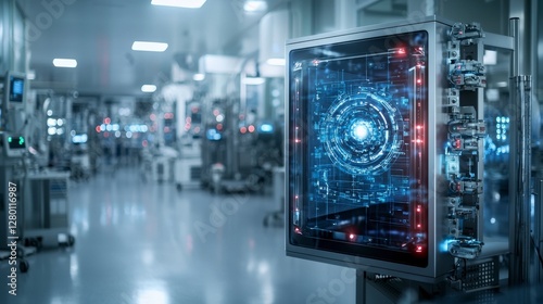 Wallpaper Mural Advanced holographic healthcare system in a modern laboratory setting high-tech environment futuristic viewpoint Torontodigital.ca