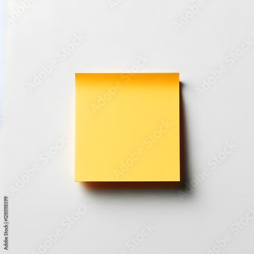 A yellow paper post-it you need when an idea comes up, stimulate your imagination.