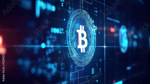 Cryptocurrency growth trends global digital market infographic data virtual environment digital viewpoint financial concept
