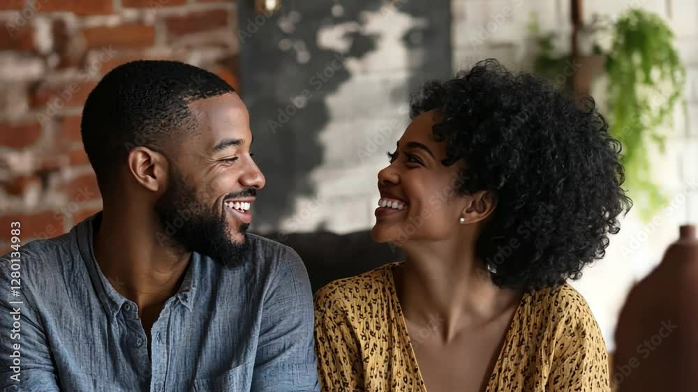 A happy couple holding hands during a relationship therapy session, guided by a professional counselor.