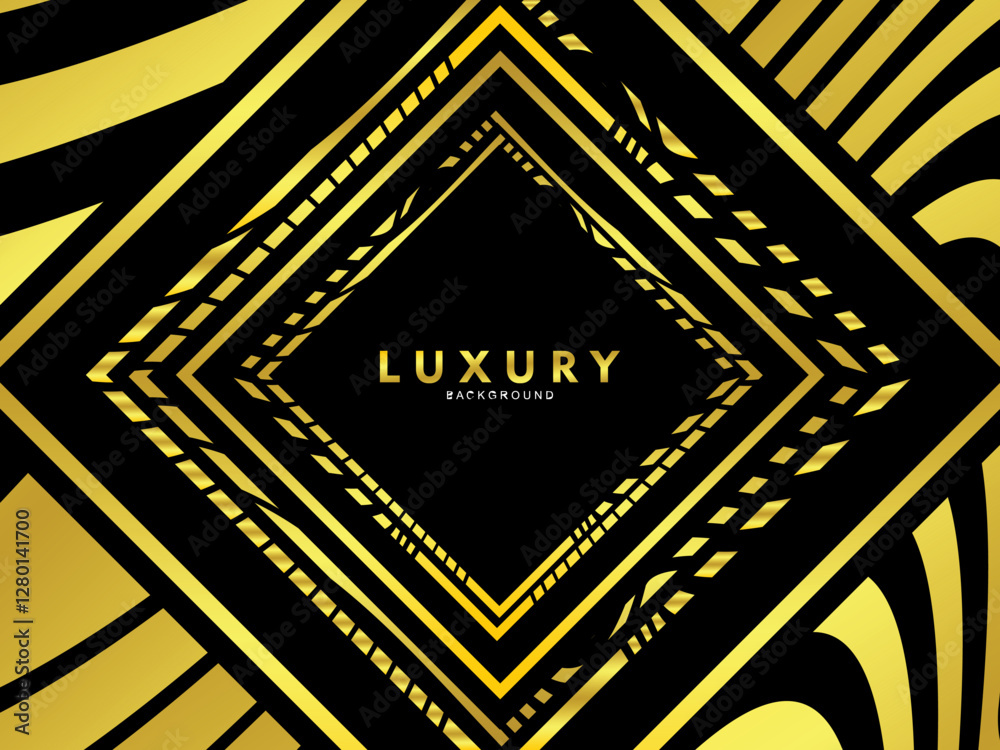 Luxury Background With Gold Lines And Shiny Gold Light. Cover design templates, business flyer layouts, wallpapers, etc. Luxury Background With Gold Lines And Shiny Gold Light. Cover design templates, business flyer layouts, wallpapers, etc.