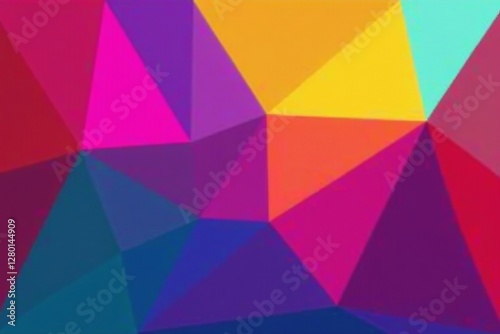 Multicolored polygonal composition for modern graphic design, graphic, abstract