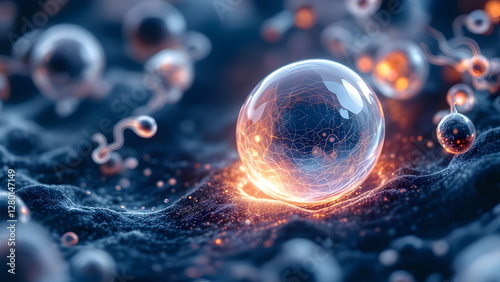 Wallpaper Mural In vitro fertilization process with petri dish and pipette, embryo transfer scene. Torontodigital.ca