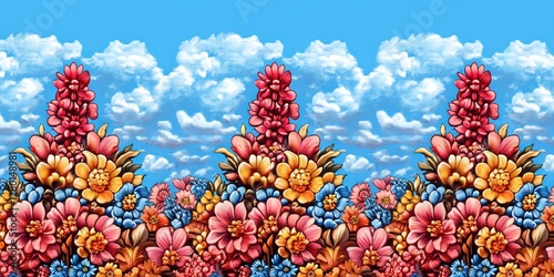 floral vegetation stereogram
