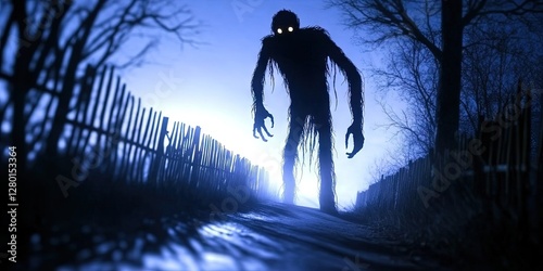 intruder concept with a creeper breaking in