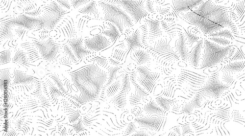 Abstract grunge texture effect, scratch and dust particle grain on white background. White topography topology vector white background fresh contour map texture backdrop digital print texture.