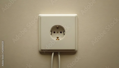 Wall Mounted Electrical Outlet and Switch,Danish light switch and socket,electricity, mains outlet, connect, electronic, finance, horizontal, insert, photography, power, savings,456