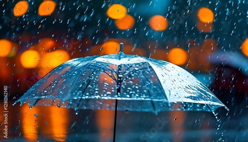 Rainy day action urban city photography wet environment close-up view capturing beauty and mood