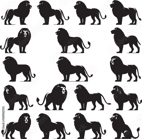 Lion's Silhouettes Set