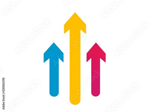 Free Download Colorful Upward Arrows Graphic Design - GFXLoad