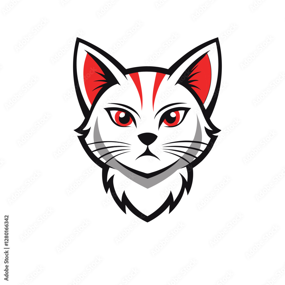 Haunting Gaze: The Ghostly Warrior Feline Haunting Gaze: The Ghostly Warrior Feline