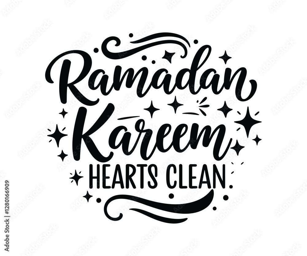 Ramadan Kareem typography on white background Ramadan Kareem typography on white background