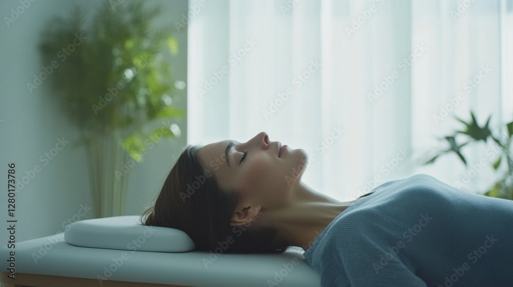 Nerve therapy treatment in a peaceful wellness room with an experienced therapist. Featuring healing and relaxation Nerve therapy treatment in a peaceful wellness room with an experienced therapist. Featuring healing and relaxation