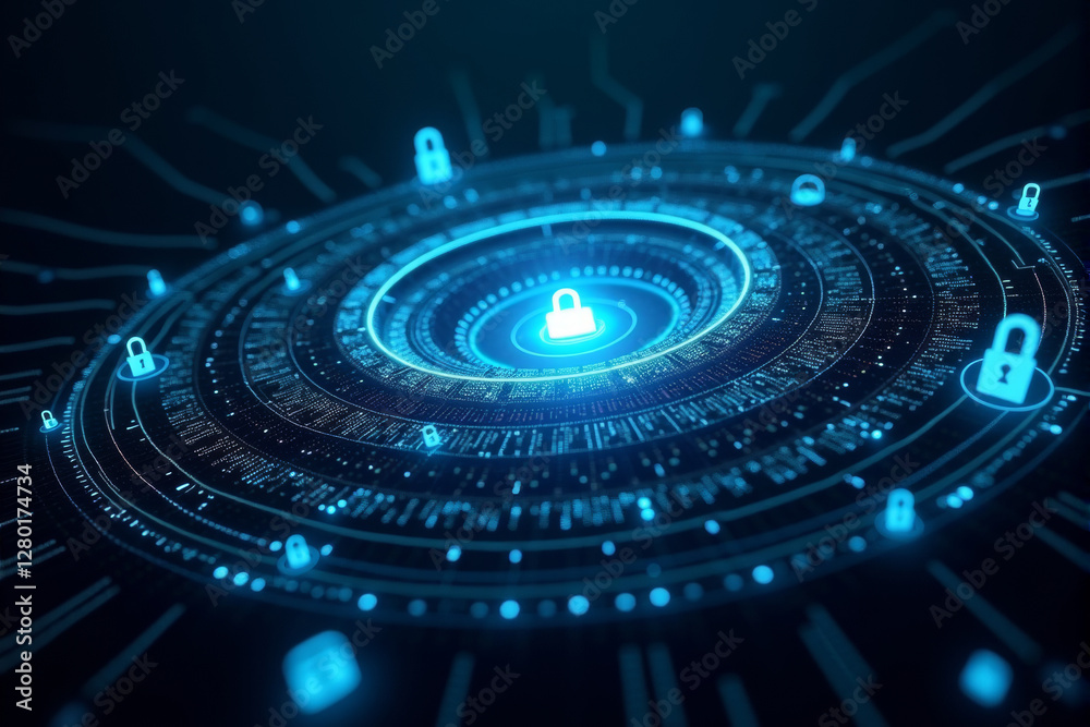 Artificial intelligence theme illustration background