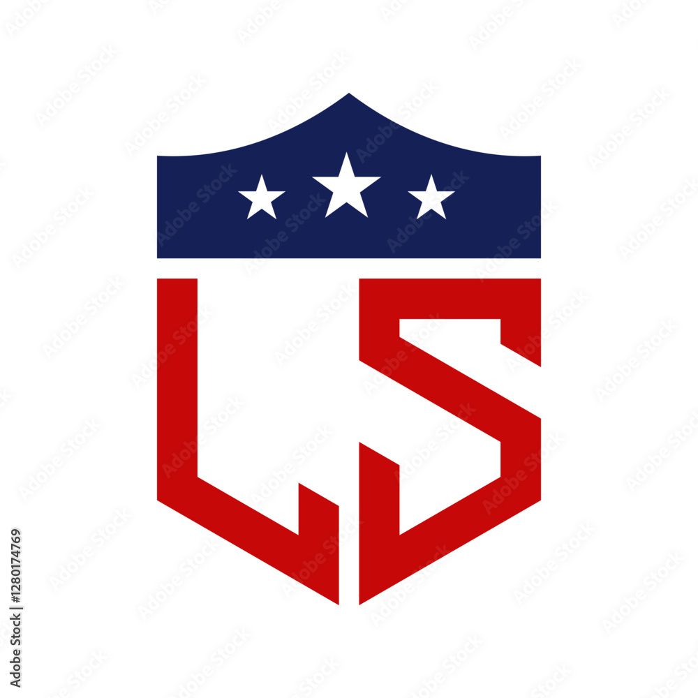 Patriotic LS Logo Design. Letter LS Patriotic American Logo Design for Political Campaign and any USA Event. Patriotic LS Logo Design. Letter LS Patriotic American Logo Design for Political Campaign and any USA Event.