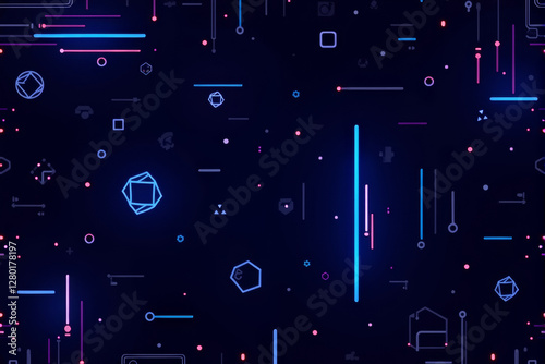 Artificial intelligence theme illustration background