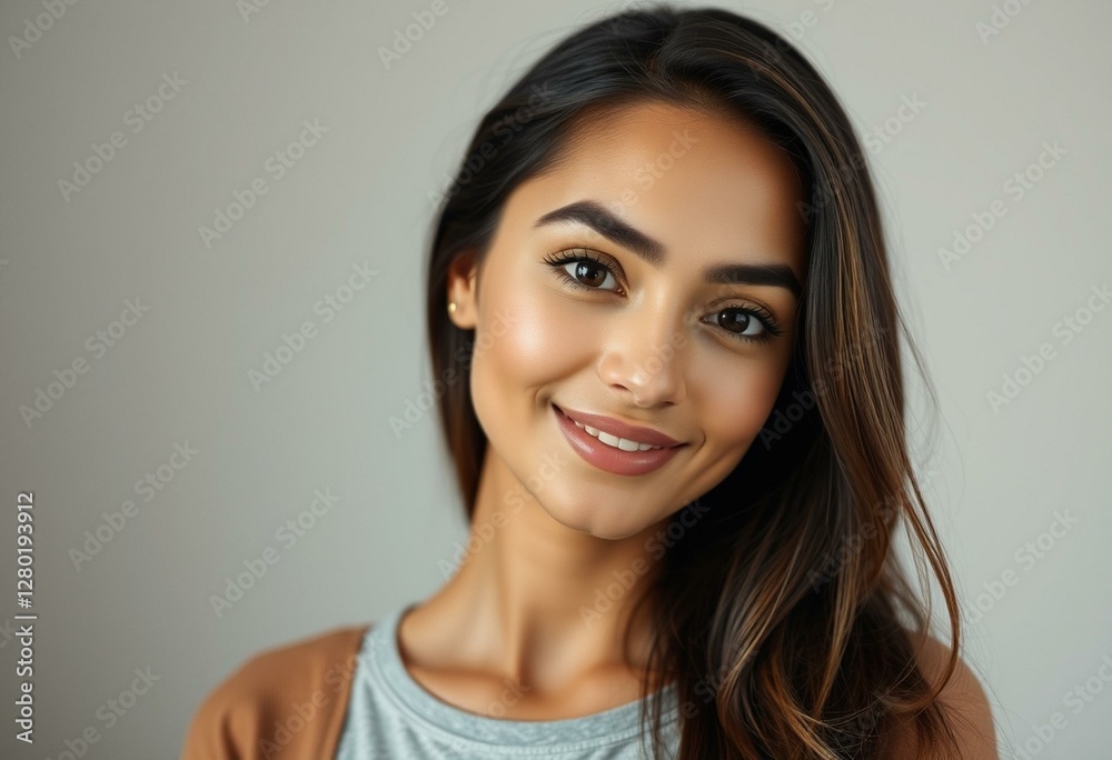 Photorealistic natural light portrait of a female person Photorealistic natural light portrait of a female person