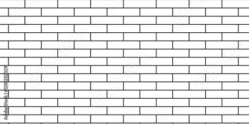 abstract vector empty stucco masonry pavement floor and wall limestone brickwork concrete texture. Urban white, black line cement rough row wallpaper abstract background.	
