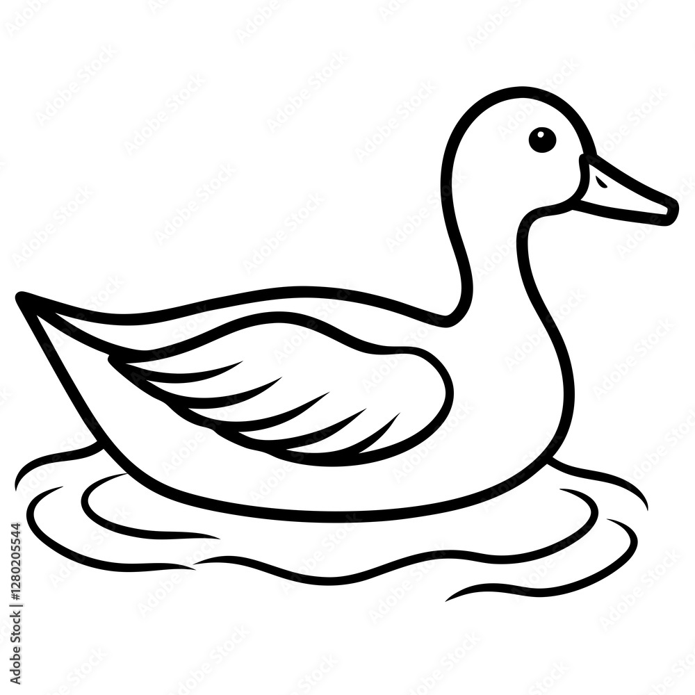 Minimalist Duck Vector Minimalist Duck Vector