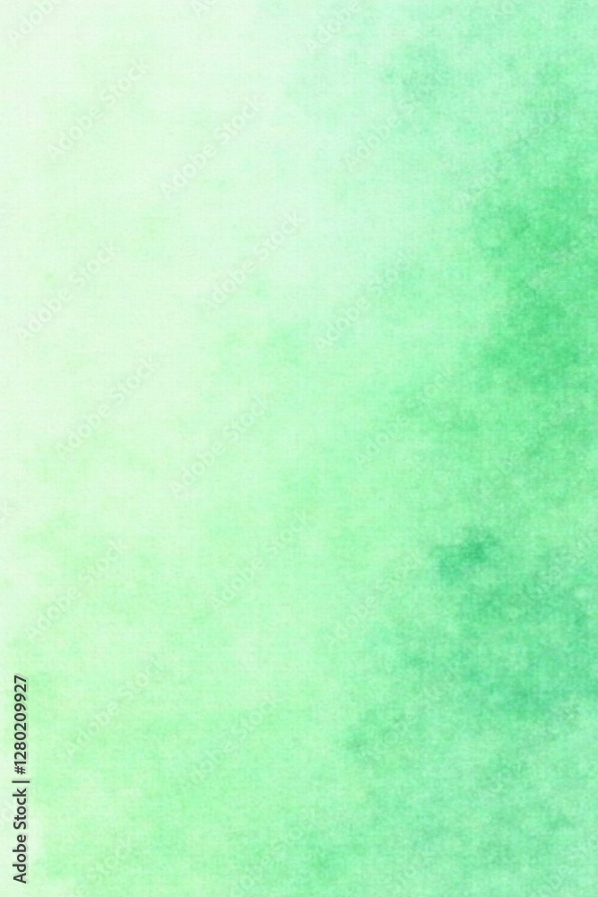 Fototapeta premium Subtle, pale green watercolor wash, textured paper , visual, gentle