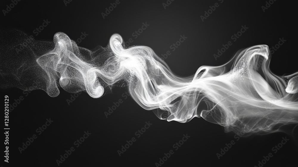 Gray smoke swirling on a black background, creating an abstract, mysterious pattern with soft, flowing tendrils. Perfect for artistic and conceptual designs, evoking drama and elegance. Gray smoke swirling on a black background, creating an abstract, mysterious pattern with soft, flowing tendrils. Perfect for artistic and conceptual designs, evoking drama and elegance.