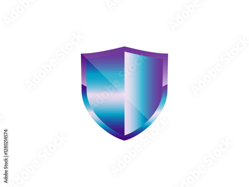 shield vector icon. Security system protection privacy secure technology shield isolated on white 