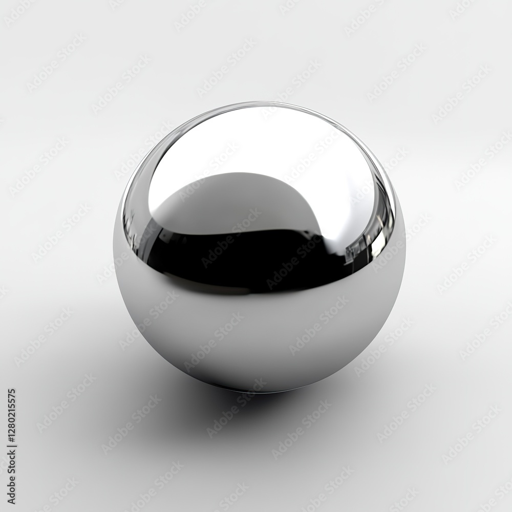 3D Render of a Simple, Shiny Silver Ball on White Background, High Resolution, Glossy Finish, Minimalistic Design
3D Render of a Simple, Shiny Silver Ball on White Background, High Resolution, Glossy Finish, Minimalistic Design