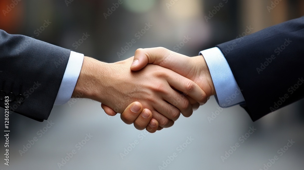 A Firm Handshake: Symbol of Agreement and Trust A Firm Handshake: Symbol of Agreement and Trust