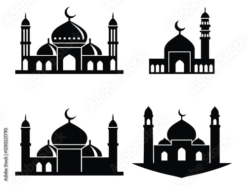 taj mahal vector icon