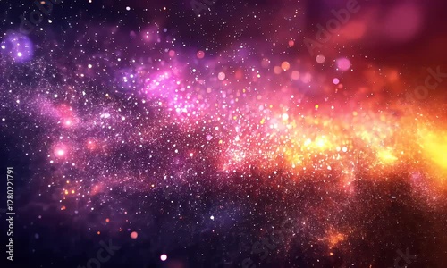 Wallpaper Mural Abstract cosmic nebula glow, vibrant colors, interstellar dust. Possible use Background design Torontodigital.ca
