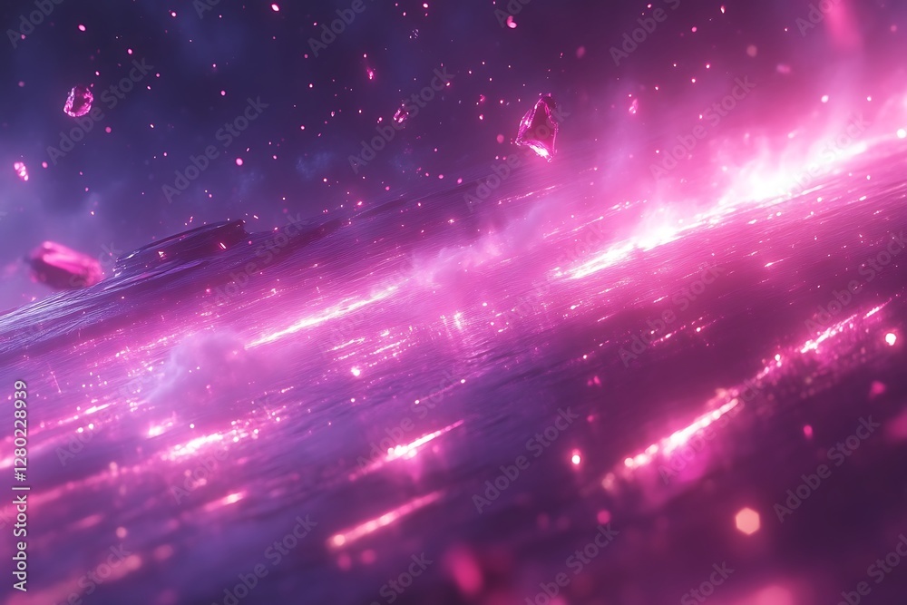 Fototapeta premium Cosmic Firestorm, Crystal Impact