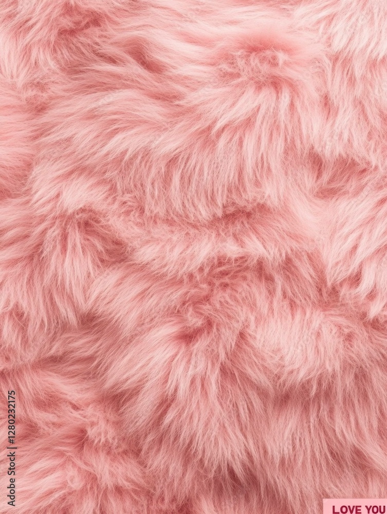 Obraz premium Soft pink fluffy texture ideal for backgrounds in fashion, beauty, and interior design, conveying comfort and warmth Perfect for seasonal aesthetics