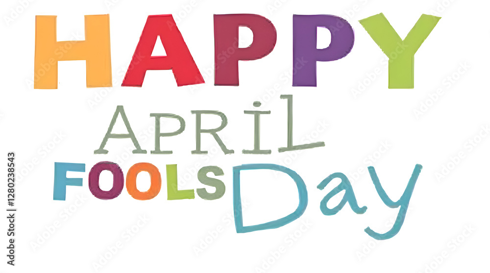 April fools day cute elements, Text, Typography Lettering Calligraphy, Isolate On Transparent Background April fools day cute elements, Text, Typography Lettering Calligraphy, Isolate On Transparent Background
