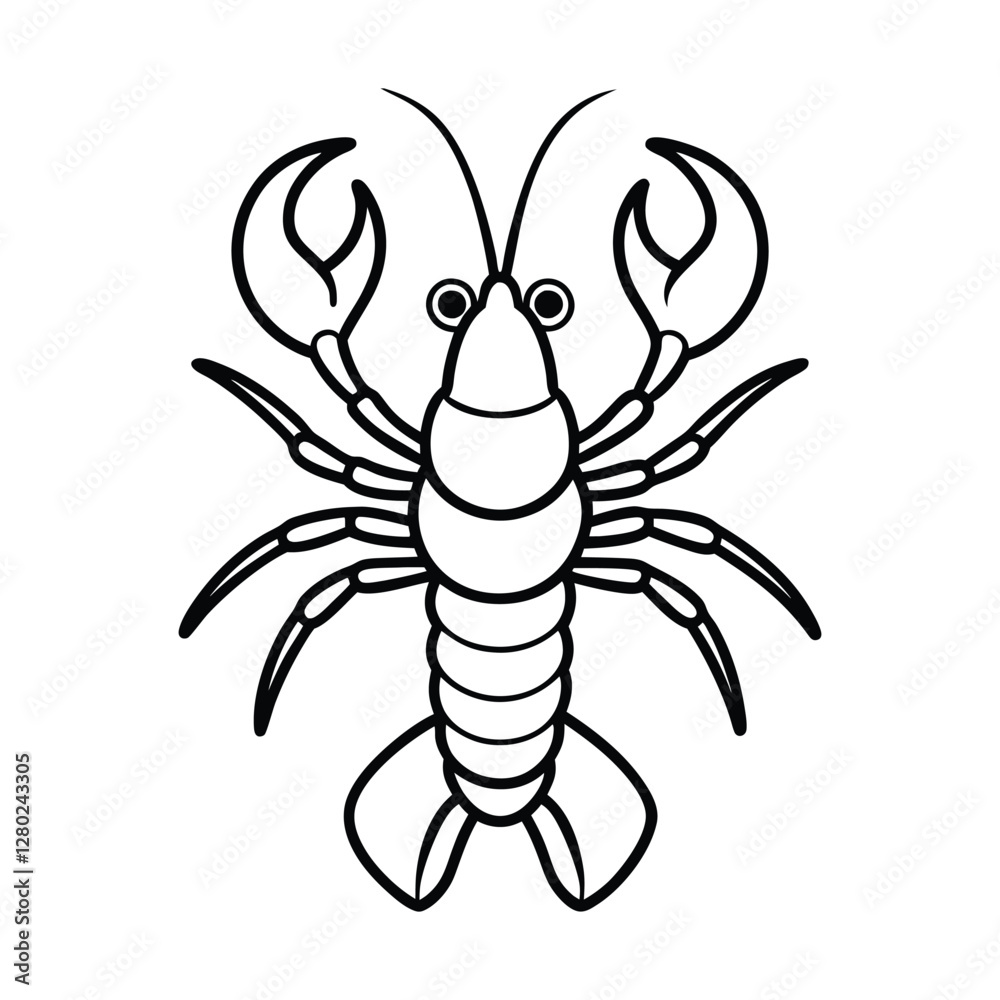 vector illustration of a lobster vector illustration of a lobster