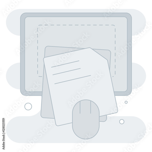 Drop file here Illustration