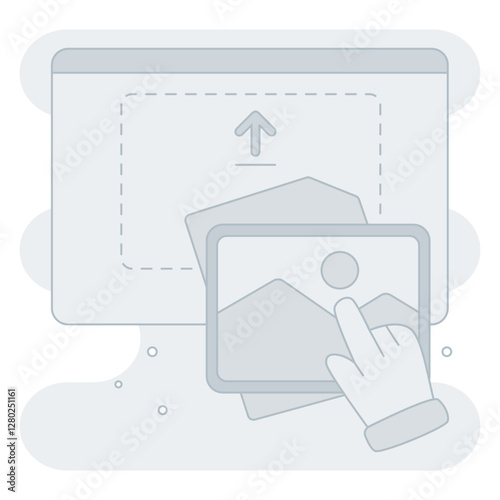 Drop file here Illustration