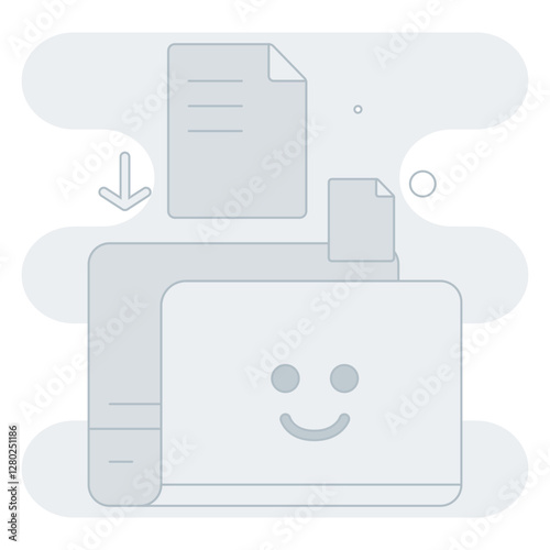 Drop file here Illustration